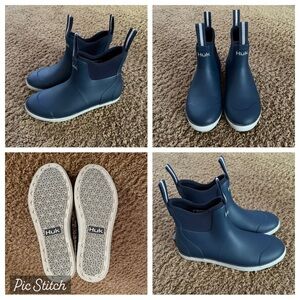 Huk Navy Blue Ankle Boots